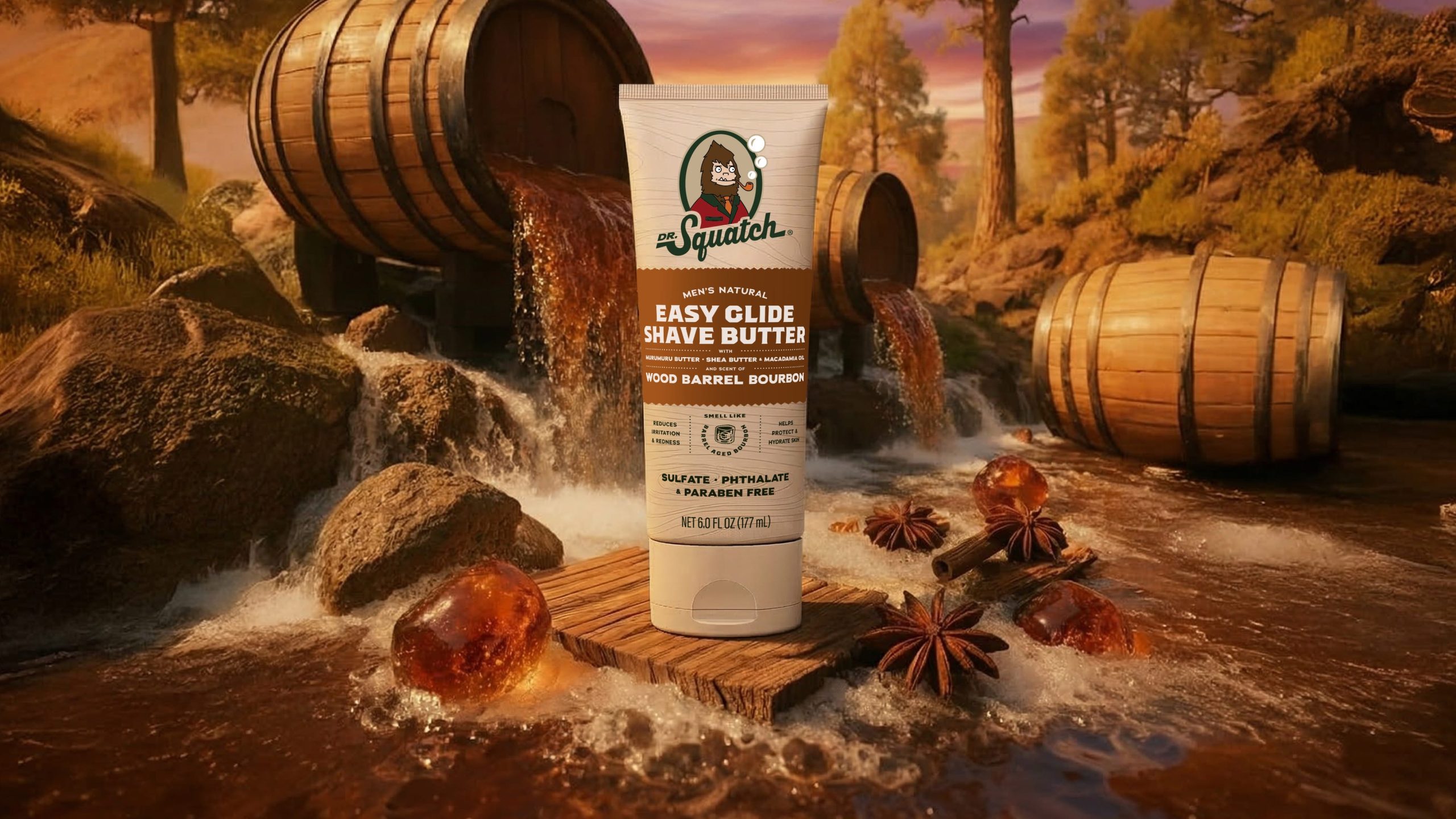 Easy Glide Shave Butter Wood Barrel Bourbon - Image 2